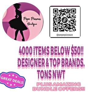 Bundle With @PEPEPIZZAZZ AND GET 3RD ITEM FOR FREE!!